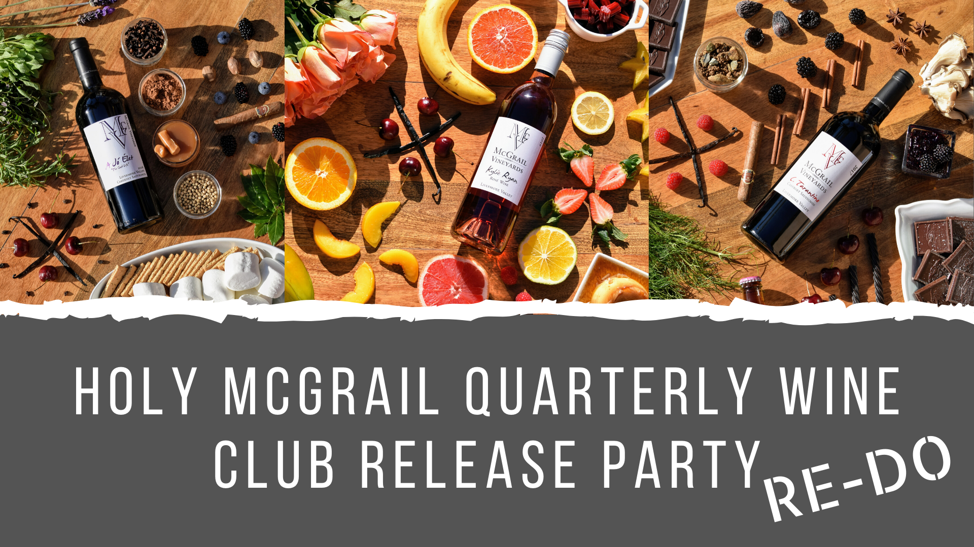 Holy McGrail Quarterly Wine Club Release Party RE-DO