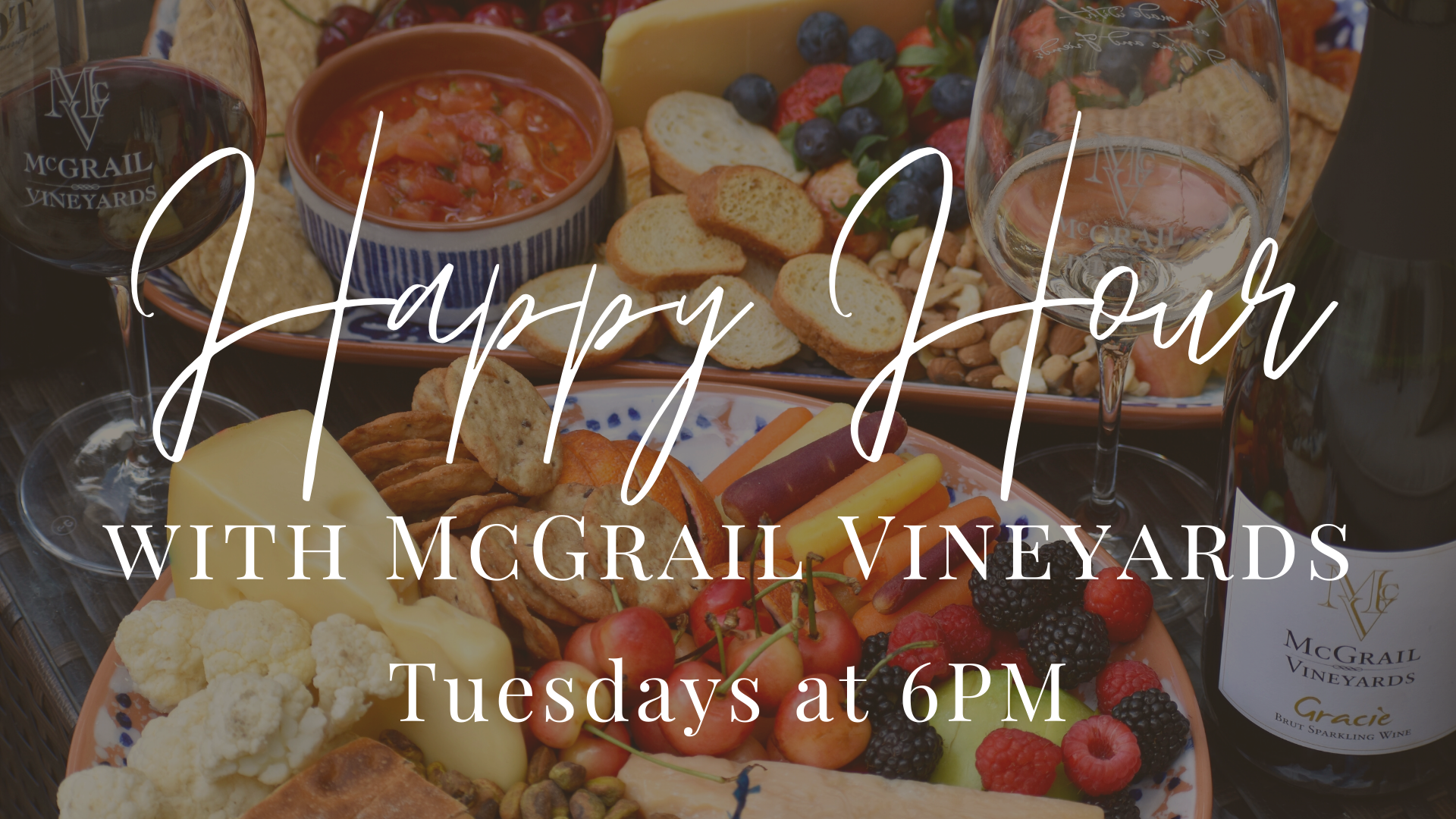 POSTPONED - Happy Hour with McGrail Vineyards Featuring Cris and Gillian Live on Facebook