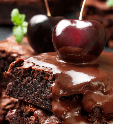 Chocolate Cherry Brownies with Austin James Cabernet